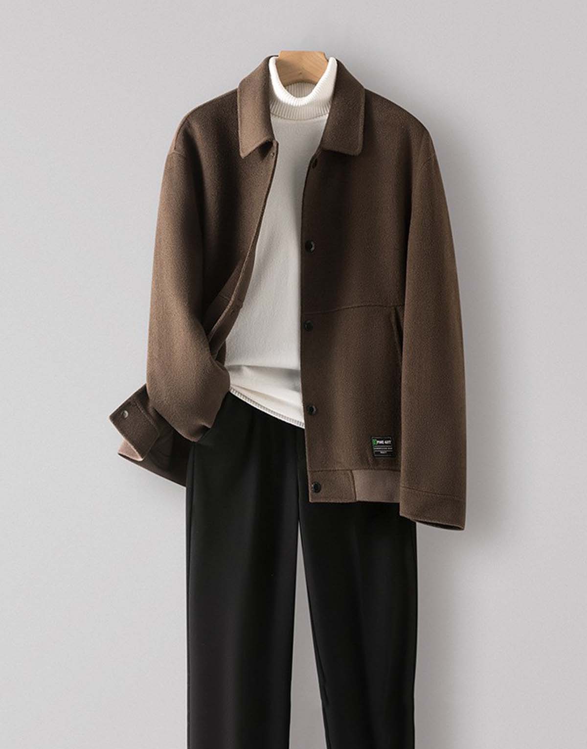 Custom Short Wool Coat-w90021